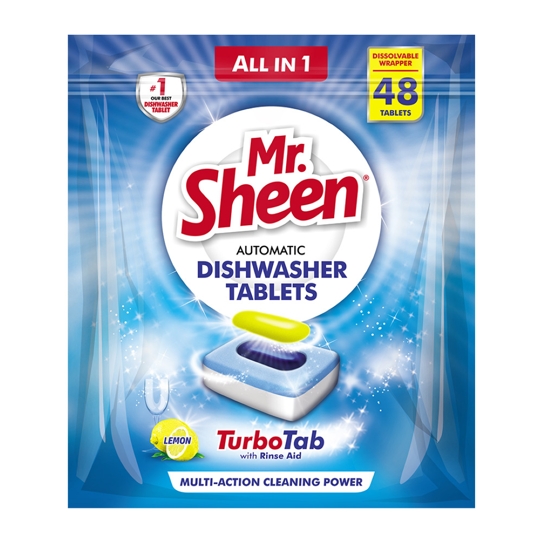 MR.SHEEN AUTO D/WASHER TABLETS LEMON 48'S
